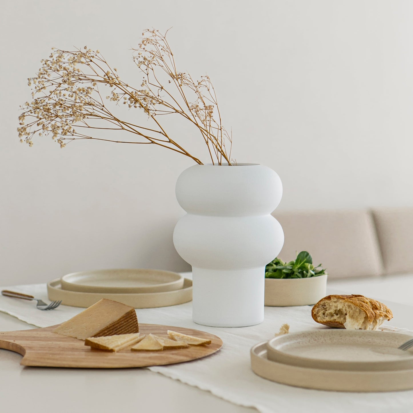 Ripple Vase - Weiß- Handmade in Portugal 🇵🇹