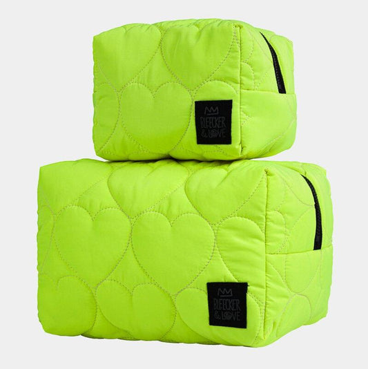 Bleecker&Love Pouch "HEARTS NEON" - Handmade in Greece 🇬🇷