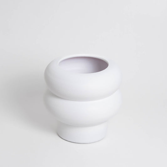Ripple Vase Small - Weiß - Handmade in Portugal 🇵🇹