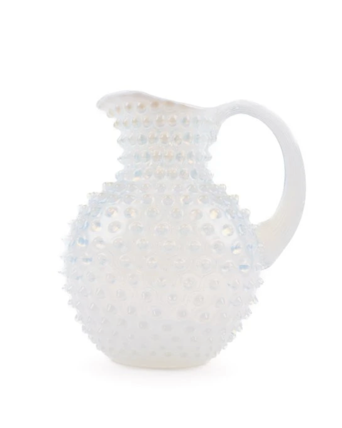 Opaline Paris Hobnail Jug 2L Creamy White handmade in Czech Republic I Anna von Lipa