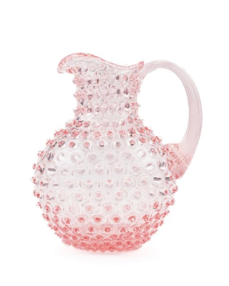 "Hobnail Jug"  Rosa  handmade in Czech Republic I Anna von Lipa